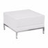 Flash Furniture HERCULES Imagination Series White Leather Ottoman [ZB-IMAG-OTTOMAN-WH-GG]