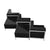 Flash Furniture HERCULES Imagination Series Black Leather 5 Piece Chair and Ottoman Set [ZB-IMAG-SET5-GG]