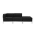 Flash Furniture HERCULES Imagination Series Black Leather 3 Piece Chair and Ottoman Set [ZB-IMAG-SET6-GG]