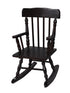 Gift Mark Home Kids Children Resting Colonial Rocking Chair Espresso