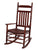 Gift Mark Deluxe Adult Extra Tall Back Rocking Chair Cherry