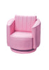 Gift Mark Gift Mark Pink Upholstered Swivel Chair