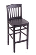 3110 30"" Stool with Black Finish, Black Seat