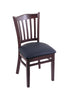 3120 18"" Chair with Dark Cherry Finish, Allante Dark Blue Seat