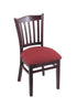 3120 18"" Chair with Dark Cherry Finish, Allante Wine Seat