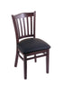 3120 18"" Chair with Dark Cherry Finish, Black Vinyl Seat