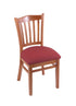 3120 18"" Chair with Medium Finish, Allante Wine Seat