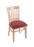 3120 18"" Chair with Natural Finish, Axis Paprika Seat