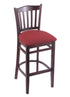 3120 25"" Stool with Dark Cherry Finish, Allante Wine Seat