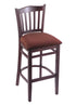 3120 25"" Stool with Dark Cherry Finish, Axis Paprika Seat