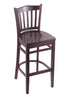 3120 25"" Stool with Dark Cherry Finish, Dark Cherry Seat