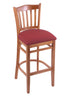 3120 25"" Stool with Medium Finish, Allante Wine Seat