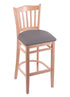 3120 25"" Stool with Natural Finish, Allante Medium Grey Seat
