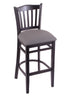 3120 30"" Stool with Black Finish, Allante Medium Grey Seat