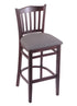 3120 30"" Stool with Dark Cherry Finish, Allante Medium Grey Seat