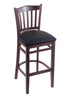 3120 30"" Stool with Dark Cherry Finish, Black Vinyl Seat