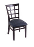 3130 18"" Chair with Black Finish, Allante Dark Blue Seat