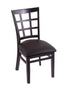 3130 18"" Chair with Black Finish, Allante Espresso Seat