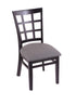 3130 18"" Chair with Black Finish, Allante Medium Grey Seat