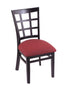 3130 18"" Chair with Black Finish, Allante Wine Seat