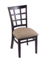 3130 18"" Chair with Black Finish, Rein Thatch Seat