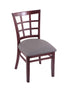 3130 18"" Chair with Dark Cherry Finish, Allante Medium Grey Seat