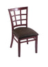 3130 18"" Chair with Dark Cherry Finish, Rein Coffee Seat
