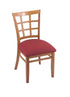 3130 18"" Chair with Medium Finish, Allante Wine Seat