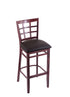 3130 25"" Stool with Dark Cherry Finish, Allante Espresso Seat