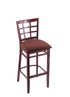 3130 25"" Stool with Dark Cherry Finish, Axis Paprika Seat