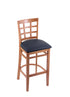 3130 25"" Stool with Medium Finish, Allante Dark Blue Seat