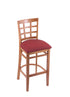 3130 25"" Stool with Medium Finish, Allante Wine Seat