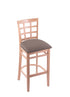 3130 25"" Stool with Natural Finish, Axis Truffle Seat