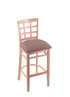 3130 25"" Stool with Natural Finish, Axis Willow Seat