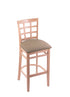 3130 25"" Stool with Natural Finish, Rein Thatch Seat