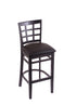 3130 30"" Stool with Black Finish, Allante Espresso Seat