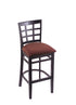 3130 30"" Stool with Black Finish, Axis Paprika Seat