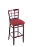 3130 30"" Stool with Dark Cherry Finish, Allante Wine Seat