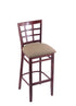 3130 30"" Stool with Dark Cherry Finish, Rein Thatch Seat