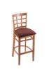 3130 30"" Stool with Medium Finish, Axis Paprika Seat