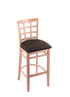 3130 30"" Stool with Natural Finish, Rein Coffee Seat