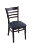 3140 18"" Chair with Black Finish, Allante Dark Blue Seat