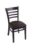 3140 18"" Chair with Black Finish, Allante Espresso Seat