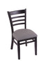 3140 18"" Chair with Black Finish, Allante Medium Grey Seat