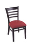 3140 18"" Chair with Black Finish, Allante Wine Seat
