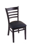 3140 18"" Chair with Black Finish, Black Vinyl Seat