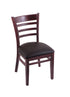 3140 18"" Chair with Dark Cherry Finish, Allante Espresso Seat