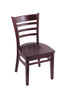 3140 18"" Chair with Dark Cherry Finish, Dark Cherry Seat