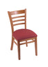 3140 18"" Chair with Medium Finish, Allante Wine Seat