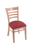 3140 18"" Chair with Natural Finish, Allante Wine Seat